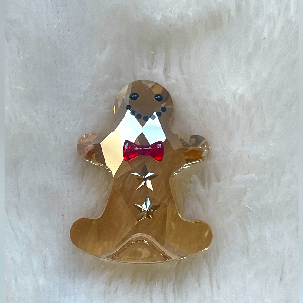 Swarovski Retired Rocking Gingerbread man- preowned - Picture 4 of 8